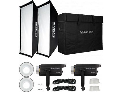 Nanlite FS-300B LED Bi-color 2 Light Kit