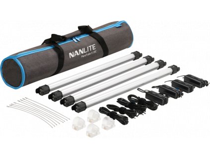 NanLite Pavotube II 15C LED RGBWW Tube Light 4 Light Kit