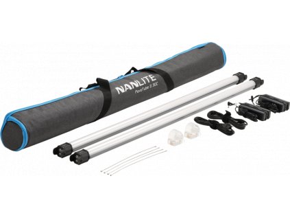 NanLite Pavotube II 30C LED RGBWW Tube Light 2 Light Kit