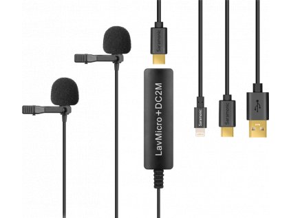 Saramonic LavMicro+DC Lavalier Mic (iOS devices, Android devices and Mac/PC)...