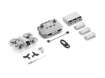 DJI Neo Fly More Combo batteries detached