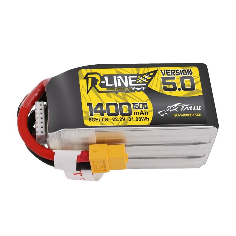 Battery Tattu R-Line 5.0 1400mAh 22.2V 150C 6S1P XT60 Varianta: uniwersalny