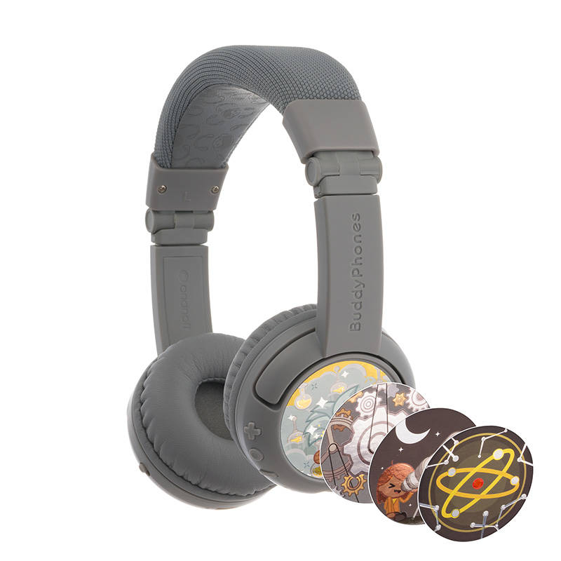 Wireless headphones for kids Buddyphones PlayPlus (Grey) Varianta: uniwersalny
