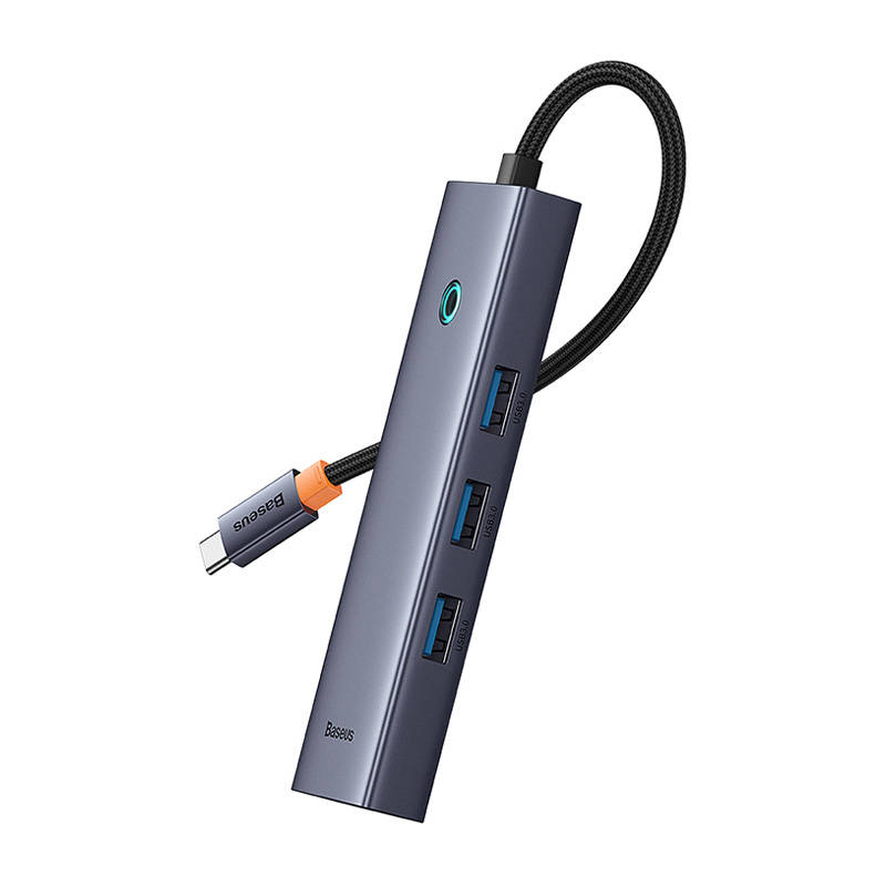 Hub 6w1 Baseus UltraJoy 6-Port (USB-C do 1xHDMI4K@30Hz + 3xUSB 3.0 + 1xPD +RJ45) 048708