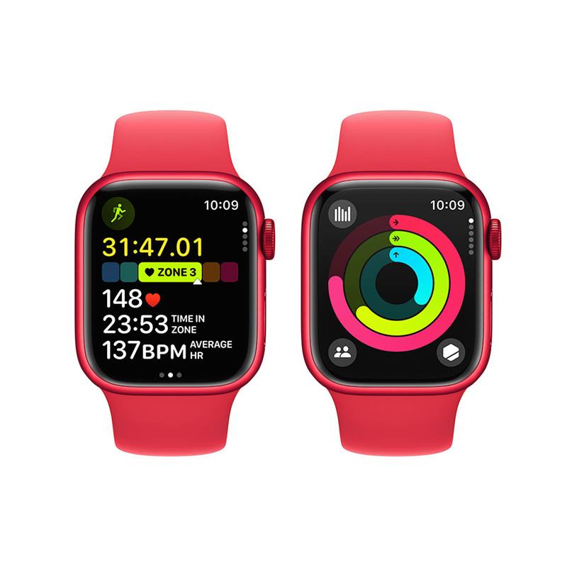 Apple Watch Series 9 GPS + Cellular 41mm (PRODUCT)RED Aluminium Case with (PRODUCT)RED... MRY83QC/A