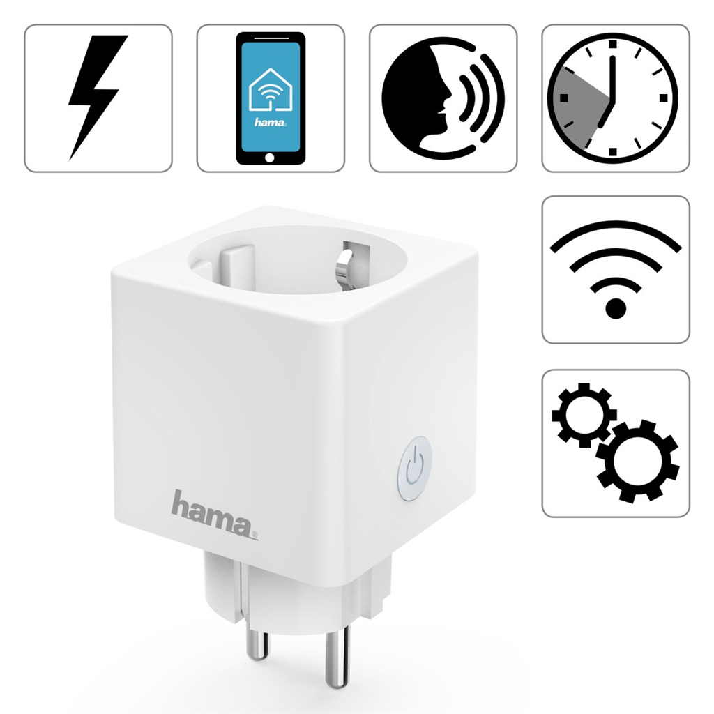 Hama SMART WiFi Mini zásuvka, meranie spotreby 85365080