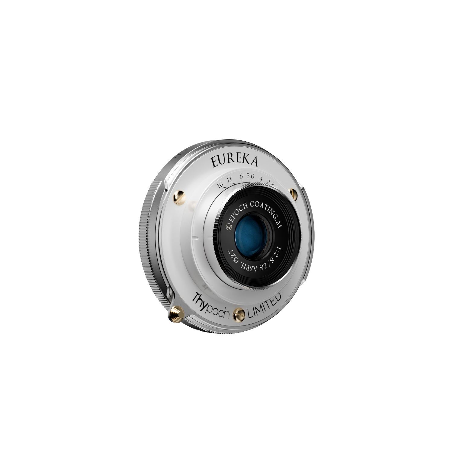 DZO Optics Objektív Thypoch pre plnoformátové fotografie Eureka 28 mm f/2,8 ASPH. Bajonet Leica M + adaptér M-X (strieborný) perleťový 45413