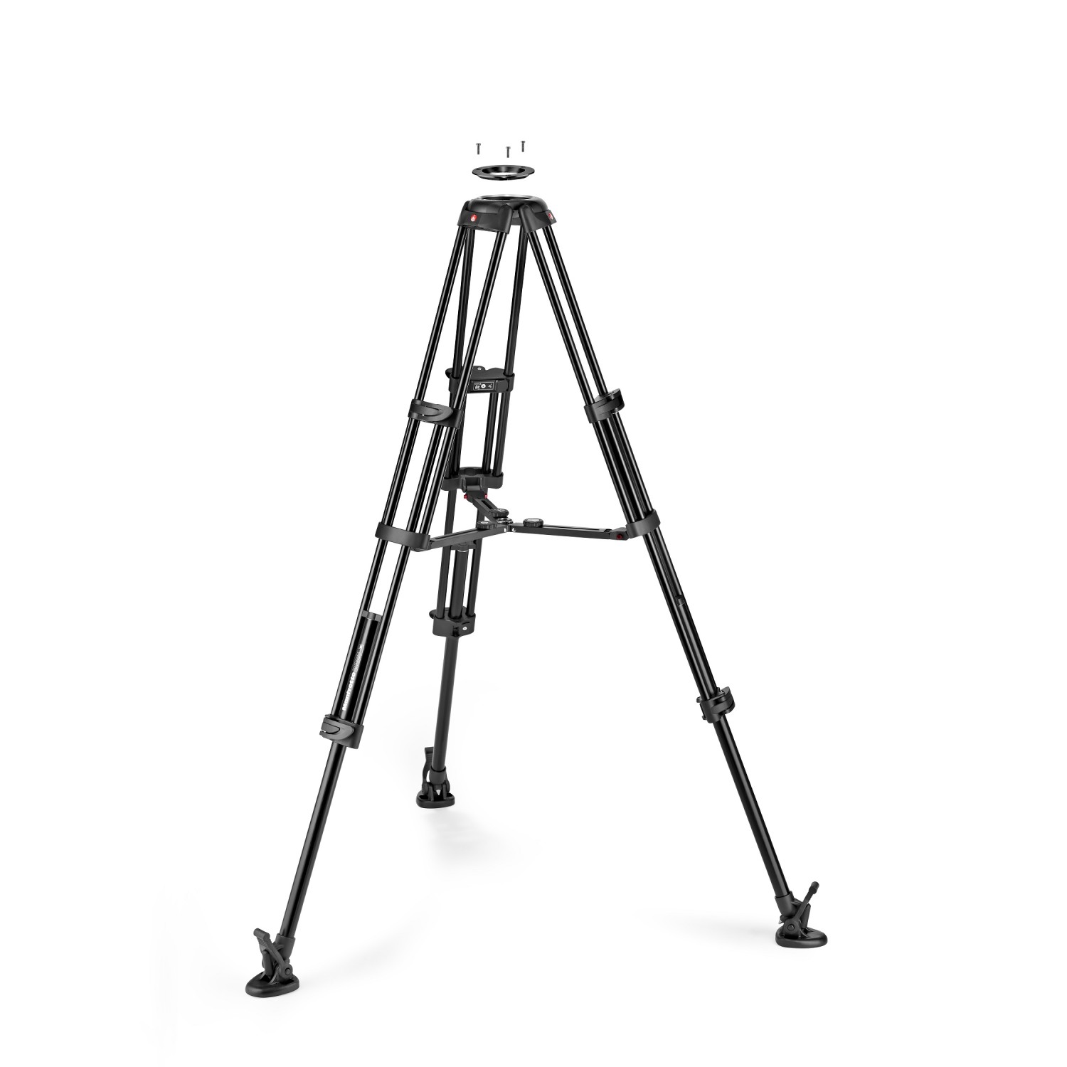 Manfrotto 504X a Alu Twin MS (fluidná videohlava 504X s hliníkovým statívom s dvojitou nohou) 44286