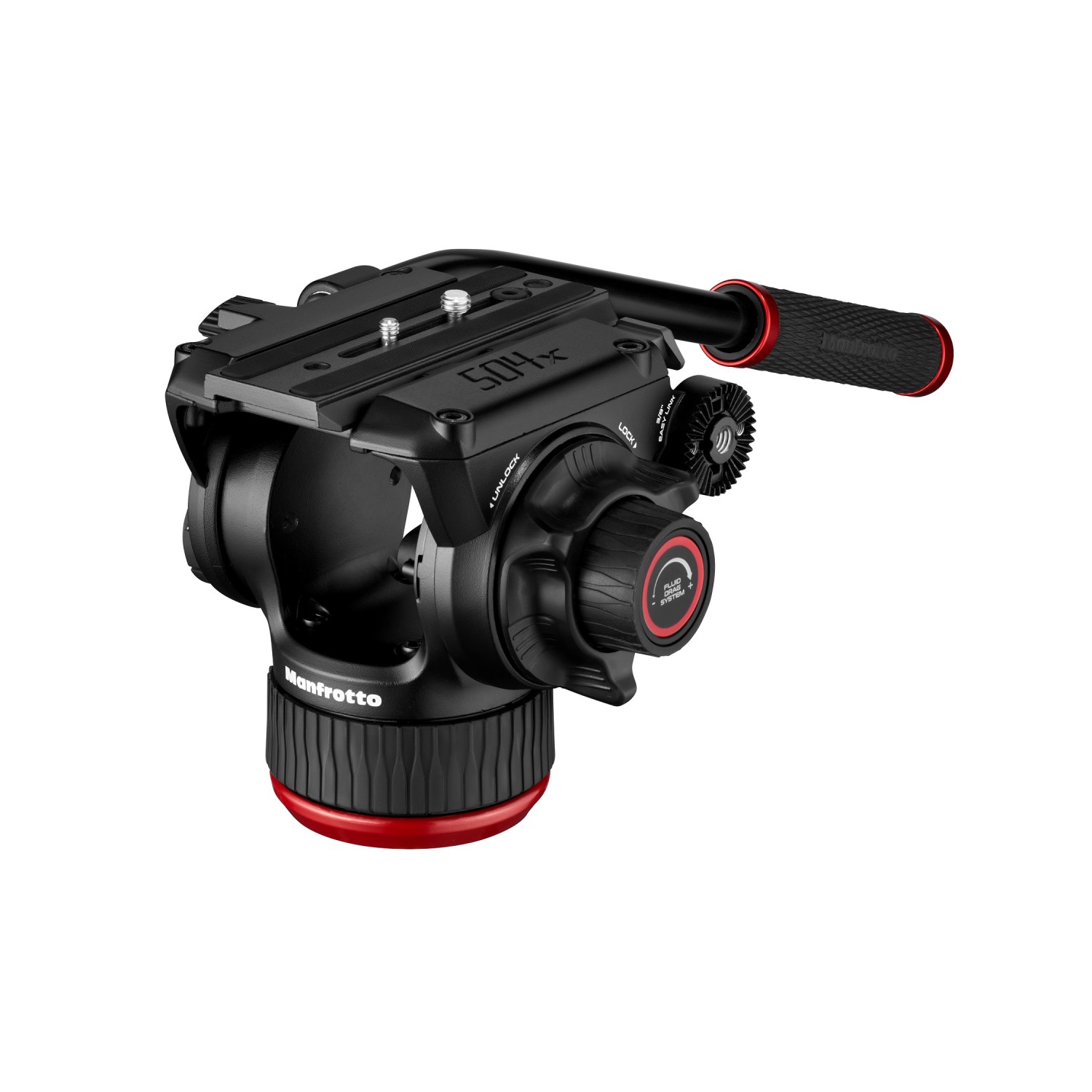 Manfrotto 504X a Alu Twin MS (fluidná videohlava 504X s hliníkovým statívom s dvojitou nohou) 44286