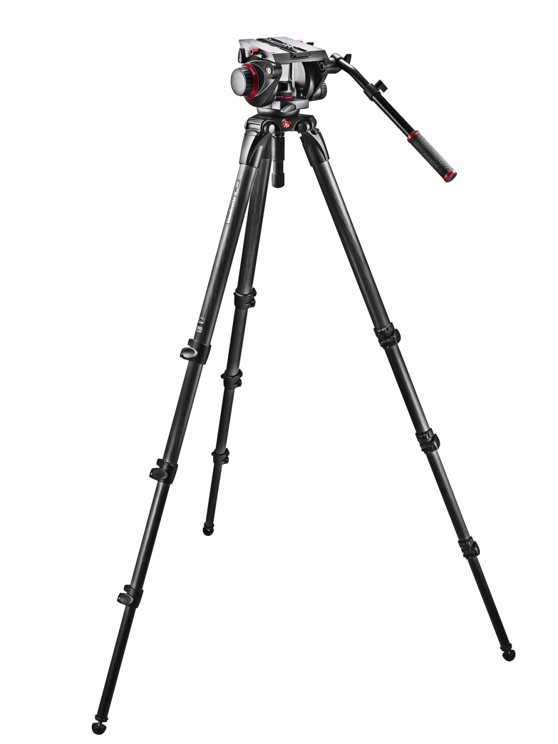 Manfrotto 509 fluidná videohlava a 536 CF jedna noha 44449