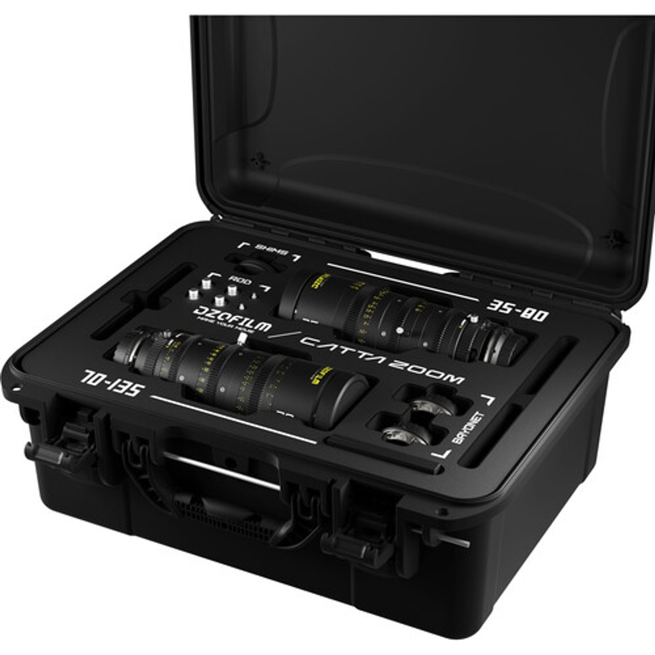 DZO Optics Balík DZOFilm Catta 35-80 mm a 70-135 mm T2.9 E-Mount Cine Zoom s 2 šošovkami (čierny) 20747