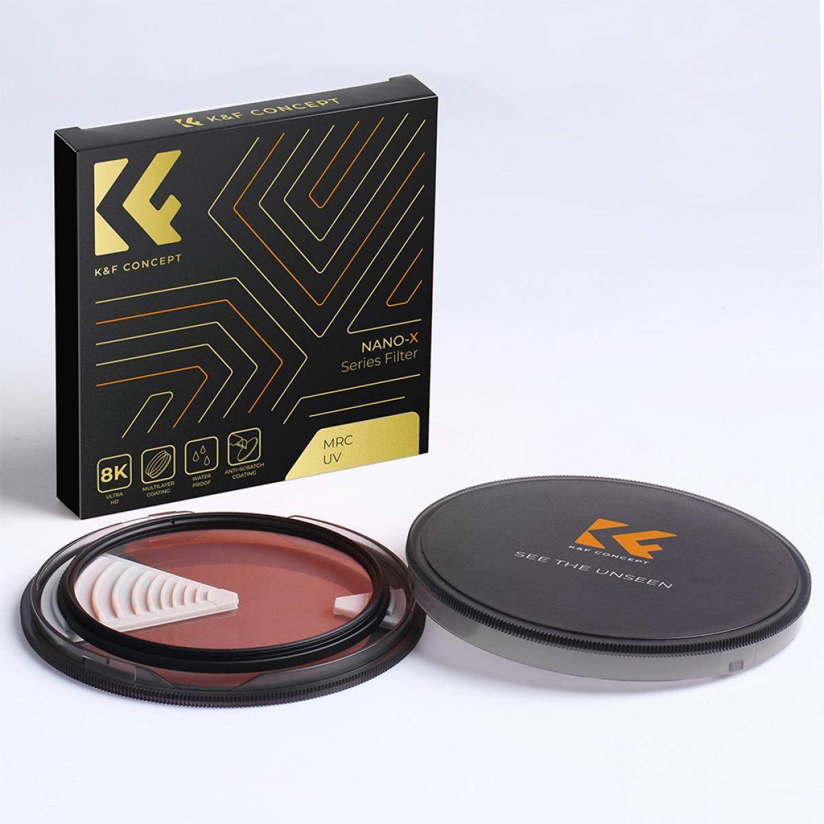 K&F Concept Filter K&F 112MM XU06 Nano-X B270 MCUV, HD, vodeodolný, odolný proti poškriabaniu, so zeleným povrchom 35569