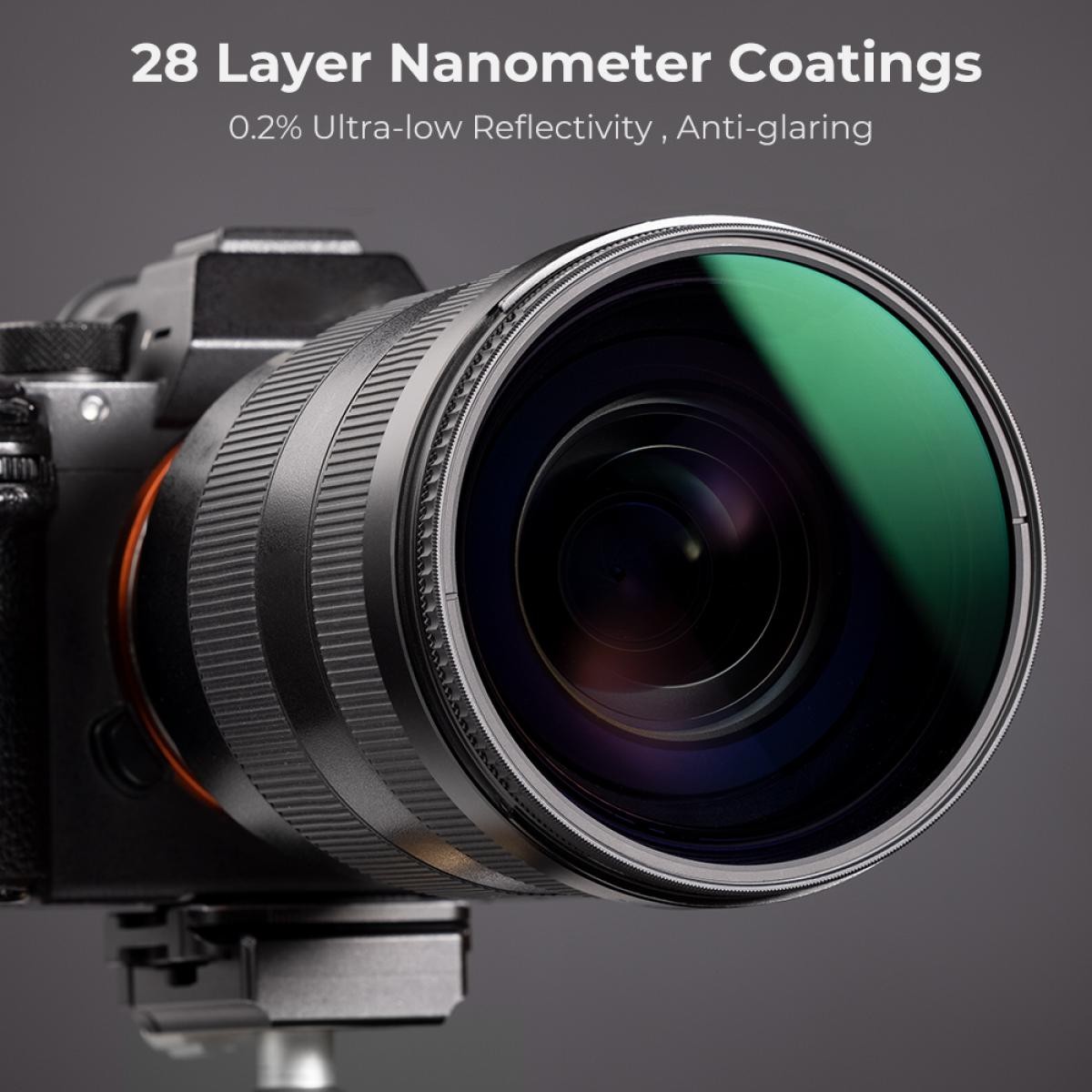 K&F Concept Filter K&F 112MM XC15 Nano-X B270 CPL, HD, vodeodolný, odolný voči poškriabaniu, so zeleným povrchom 35725
