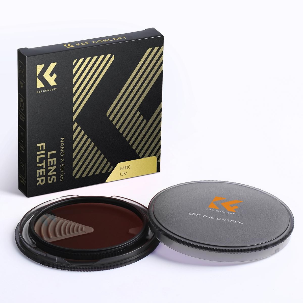 K&F Concept Filter K&F 127MM XC15 Nano-X B270 CPL, HD, vodeodolný, odolný proti poškriabaniu, zelený povlak 35511