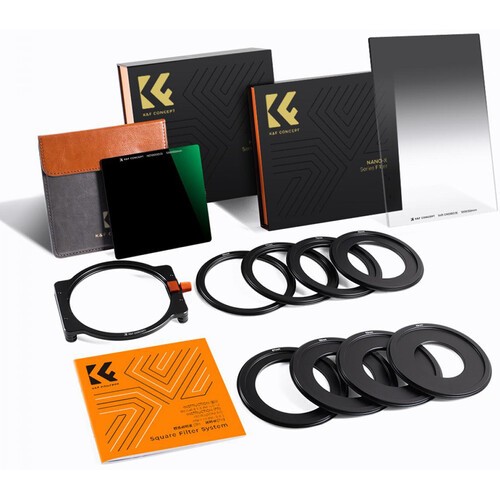 K&F Concept Sada filtrov K&F SNJ51T SQ, SN251 100*100*2MM štvorcový potiahnutý filter ND1000 + štvorcový mäkký granulovaný GN 35523