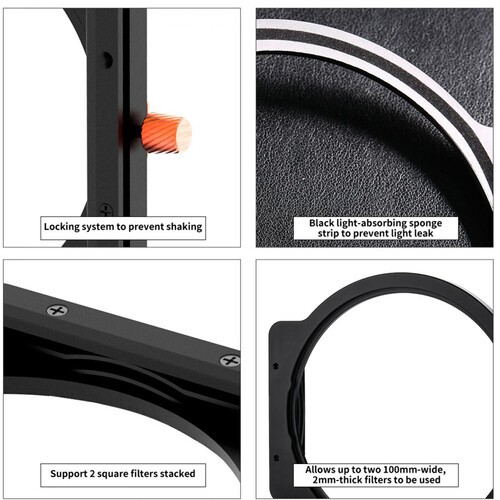 K&F Concept K&F SJ51T 100*150*2MM štvorcové mäkké stupňovité GND8, optické sklo, HD, vodeodolné, odolné proti poškriabaniu 34962