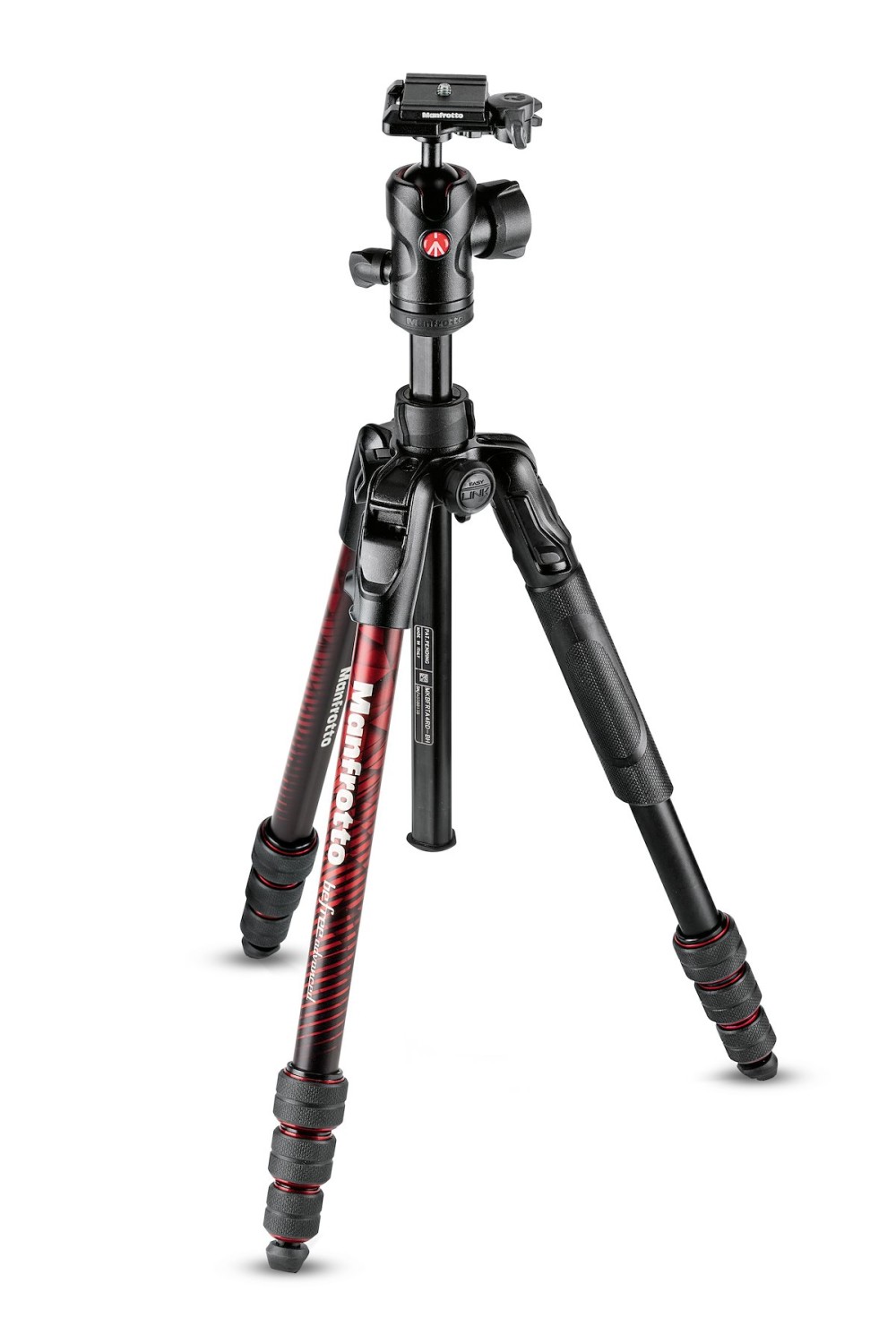 Manfrotto Befree sada hliníkového statívu twist RED KIT BH 43420