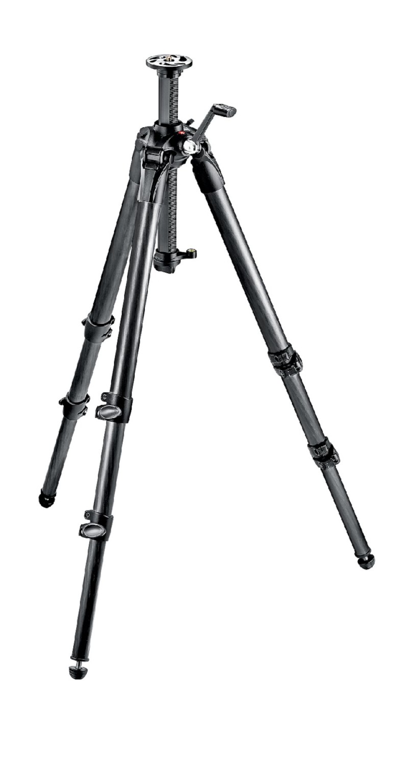 Manfrotto 057 Statív z uhlíkových vlákien s 3 sekciami a prevodovkou 43612