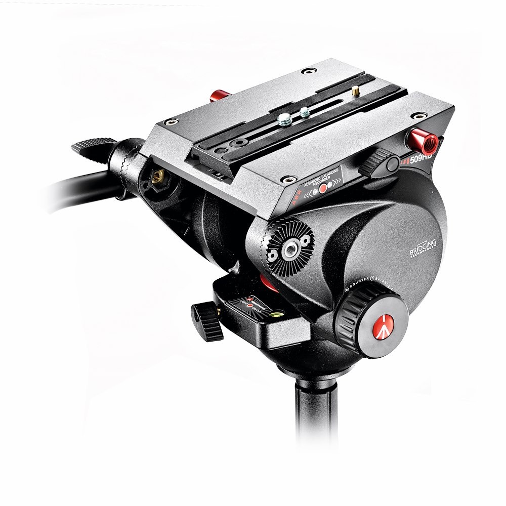 Manfrotto 509 Fluidná videohlava so 100 mm polovičnou guľou 43639