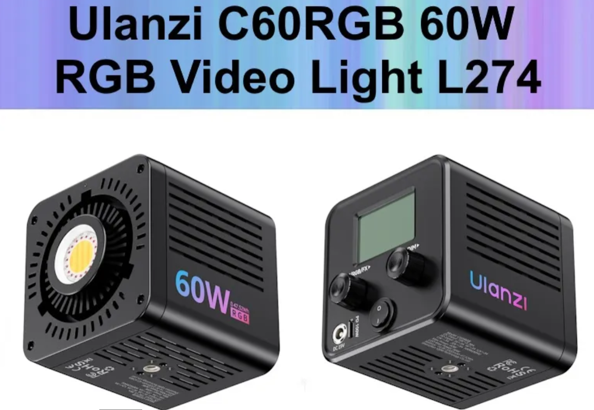 Ulanzi C60RGB 60W dvojfarebné video svetlo (RGB, bez adaptéra) 47092