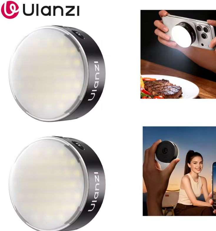 Ulanzi Prenosný mini blesk pre telefón MFL01 (čierny/3C certifikovaná batéria) 47062