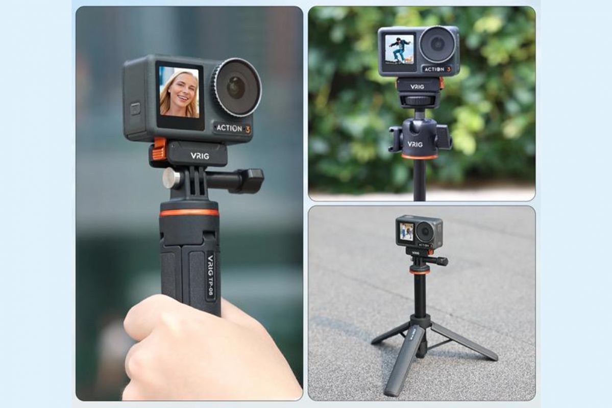 Stablecam Magnetický adaptér VRIG pre DJI Osmo 360 / Action 5 Pro (1/4-palcový závit + 2-kolíkový) 1DJ8350