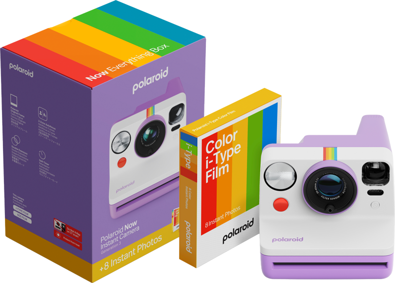 Polaroid Now Gen 3 Purple balíček s farebným filmom (8 fotografií)