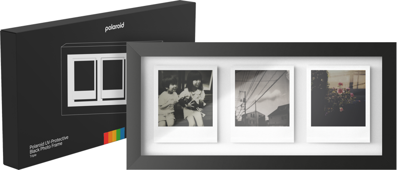 Štúdiový fotorámik Polaroid Triptych - čierny