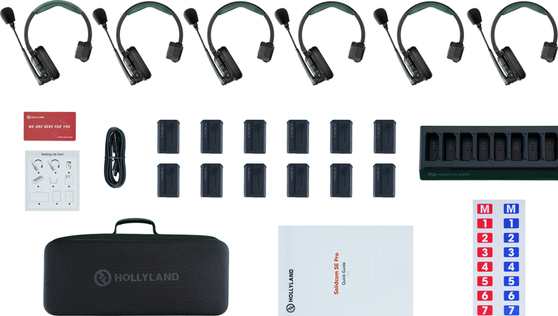 Hollyland Solidcom SE Pro - interkom s potlačením hluku pre 6 osôb