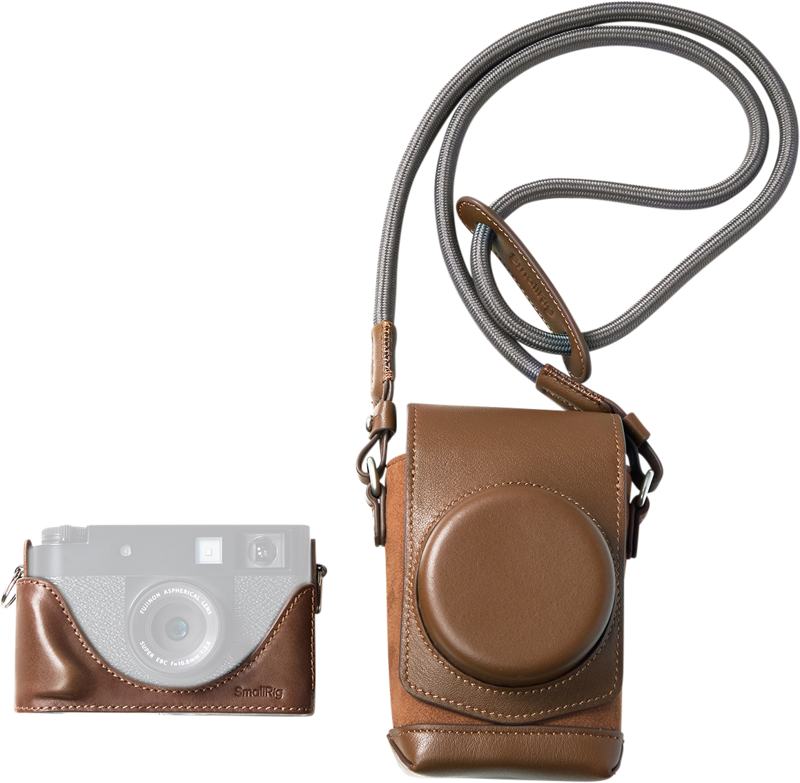 Sada koženého puzdra SmallRig 5218 pre FUJIFILM X half hnedá