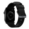 Nomad kožený remienok pre Apple Watch 42/44/45 mm - Modern Black/Black Hardware