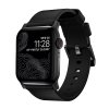 Nomad kožený remienok pre Apple Watch 42/44/45 mm - Modern Black/Black Hardware