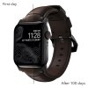 Nomad kožený remienok pre Apple Watch 38/40/41 mm - Traditional Brown/Black Hardware