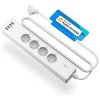Meross Smart Wi-Fi Power Strip 4AC+4USB Apple Homekit - White