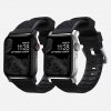 Nomad remienok Rugged Strap pre Apple Watch 44/45/49mm - Black/Silver Hardware