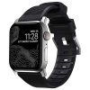 Nomad remienok Rugged Strap pre Apple Watch 44/45/49mm - Black/Silver Hardware