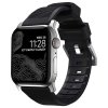 Nomad remienok Rugged Strap pre Apple Watch 44/45/49mm - Black/Silver Hardware