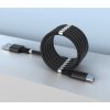 Magnetický samonavíjací USB nabíjací kábel (Micro USB) (180 cm)