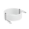 Magnetický samonavíjací USB nabíjací kábel (Type-C to Lightning) (90cm)