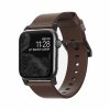 Nomad kožený remienok pre Apple Watch 38/40/41 mm - Modern Brown/Black Hardware