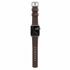 Nomad kožený remienok pre Apple Watch 38/40/41 mm - Modern Brown/Silver Hardware