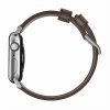 Nomad kožený remienok pre Apple Watch 38/40/41 mm - Modern Brown/Silver Hardware