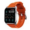 Nomad remienok Rugged Strap pre Apple Watch 44/45/49mm - Ultra Orange/Silver Hardware