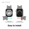Elago remienok Metal Band pre Apple Watch 42/44/45mm - Silver