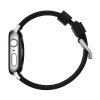 Nomad kožený remienok pre Apple Watch 42/44/45 mm - Active Pro Black/Silver Hardware