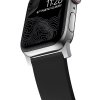 Nomad kožený remienok pre Apple Watch 42/44/45 mm - Active Pro Black/Silver Hardware