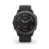 GARMIN Fénix 6 Sapphire, Carbon Gray DLC, Black band