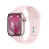 Apple Watch Series 9 GPS + Cellular 41mm Pink Aluminium Case with Light Pink Sport Band...