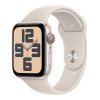 Apple Watch SE GPS + Cellular 44mm Starlight Aluminium Case with Starlight Sport Band -...