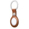 3372 apple airtag leather key ring saddle brown